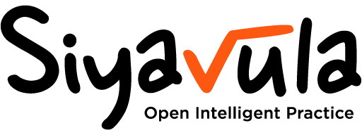Siyavula logo with an orange V and the tagline 'Open Intelligent Practice'