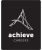 Logo for Achieve Careers with a white geometric mountain symbol and the text 'achieve' and 'CAREERS' on a black background.