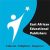 Logo for East African Educational Publishers: white abstract figure reaching a star on blue and black background, with the motto 'Educate, Enlighten, Empower'.
