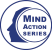 Mind Action Series logo: blue head profile inside circular rings with bold text Mind Action Series.