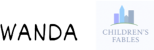 Partial 'WANDA' text over a barcode-like design next to a 'Children's Fables' logo featuring a blue city silhouette.