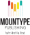 Mountype Publishing logo with multicolored vertical bars above the bold word Mountype and the tagline 'You're What You Read.'